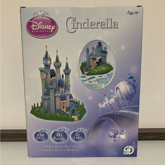 4D Build: Disney Princess Cinderella 3D Castle 356-Piece Puzzle-NIB - Picture 2 of 11